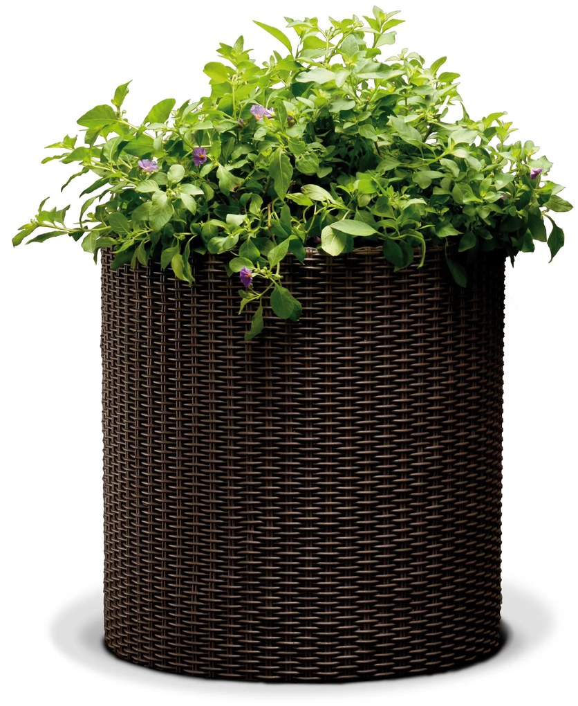 Donica ogrodowa okrągła Rattan 36 x 36 x 37,3 cm KETER