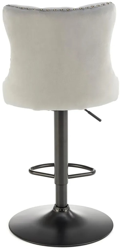 Szary hoker welurowy w stylu glamour S0-N14