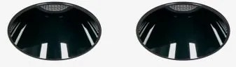 Zestaw 2 Szt. – Oprawy Led Trimless Ø2,6 Cm Z Aluminium, Z Funkcją Stopniowego Włączania I Wyłączania Luisiana Czarna & Biała 3000k & 3 W & 23º -