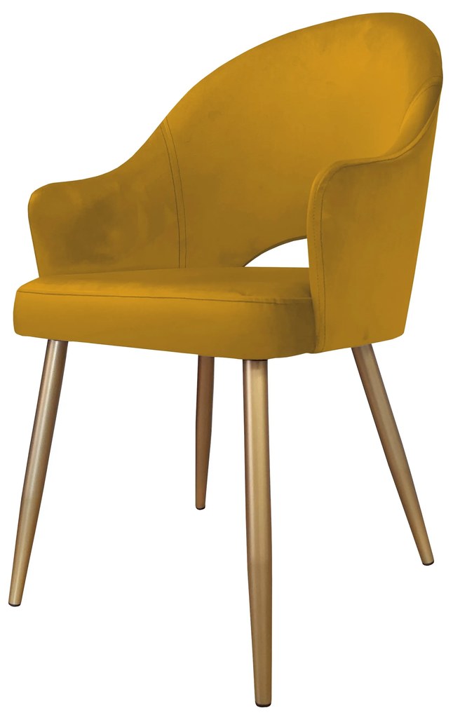 Krzesło obrotowe Velvet podstawa złota MG15