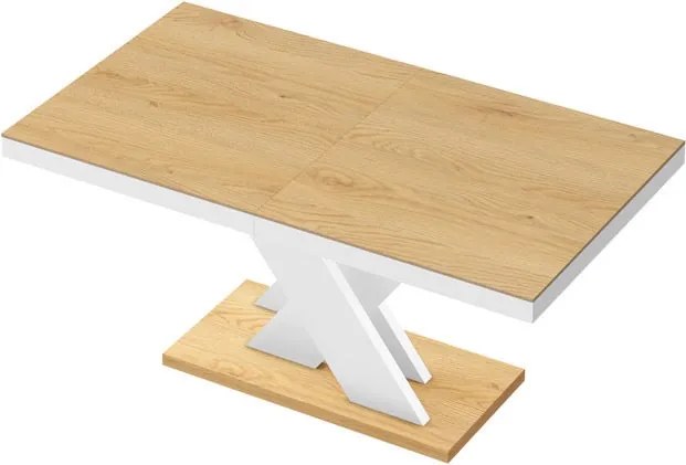 Rozkładany stół z dębowym blatem Xenon Lux