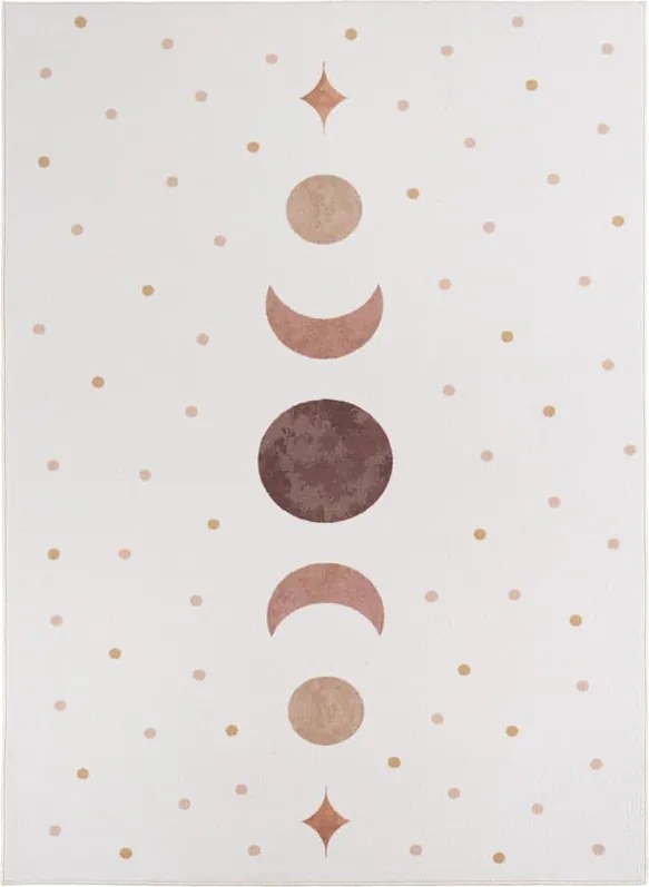 Dywan dziecięcy Coco Fazy Księżyca kremowy 120 cm x 170 cm