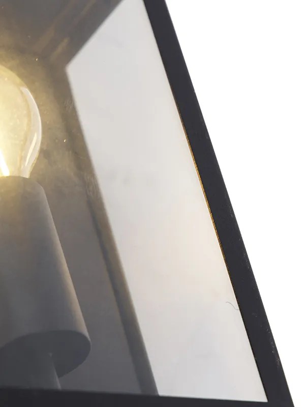 Zewnetrzna Inteligentna lampa ścienna zewnętrzna czarna 25,5 cm z WiFi A60 IP44 - Rotterdam Rustykalny / Vintage Oswietlenie zewnetrzne