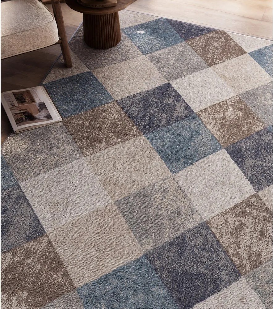 Niebieski/beżowy dywan 160x235 cm Terrain – Hanse Home