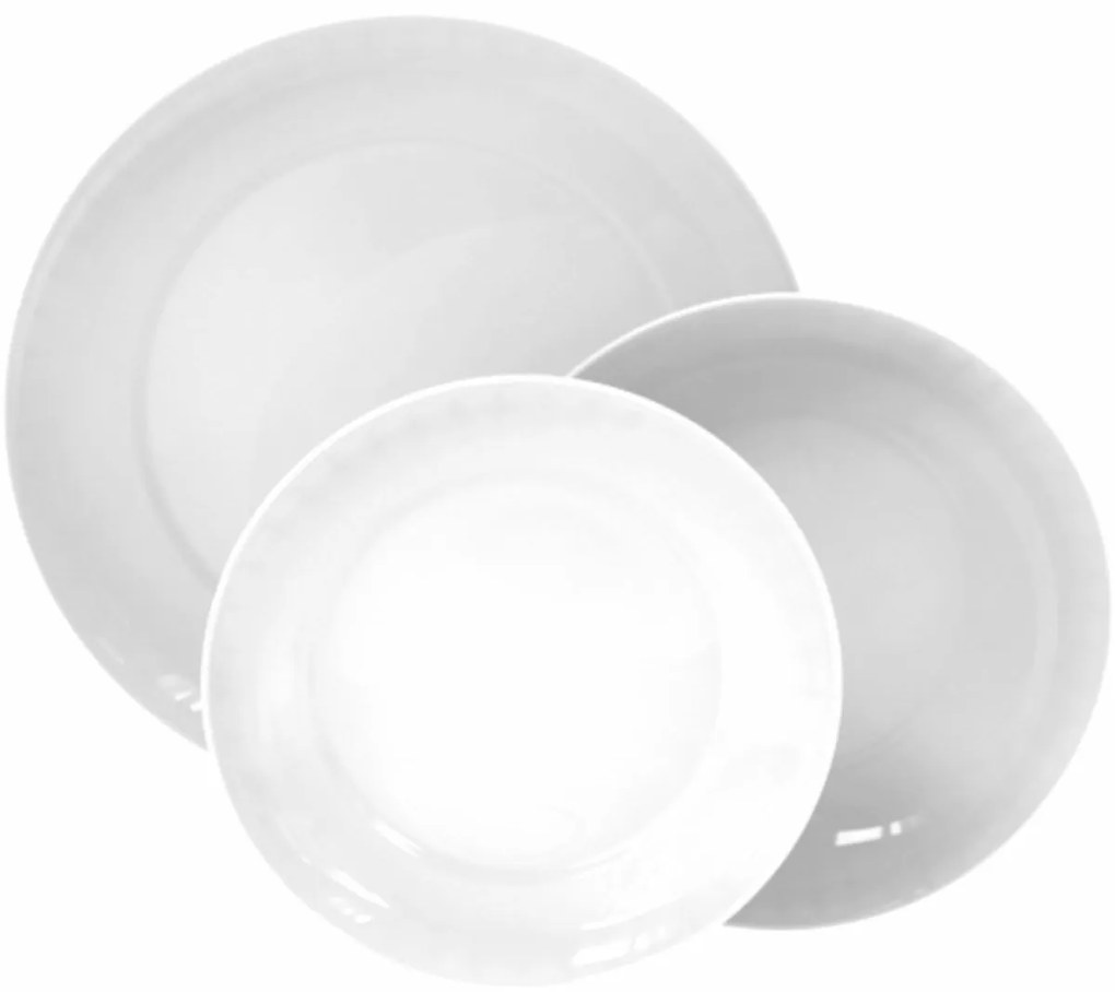 Luminarc 18-częściowy zestaw talerzy Apy White