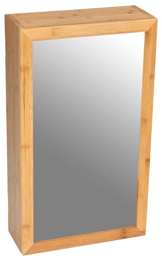 Bambusowa szafka łazienkowa z lustrem Wenko Bambusa