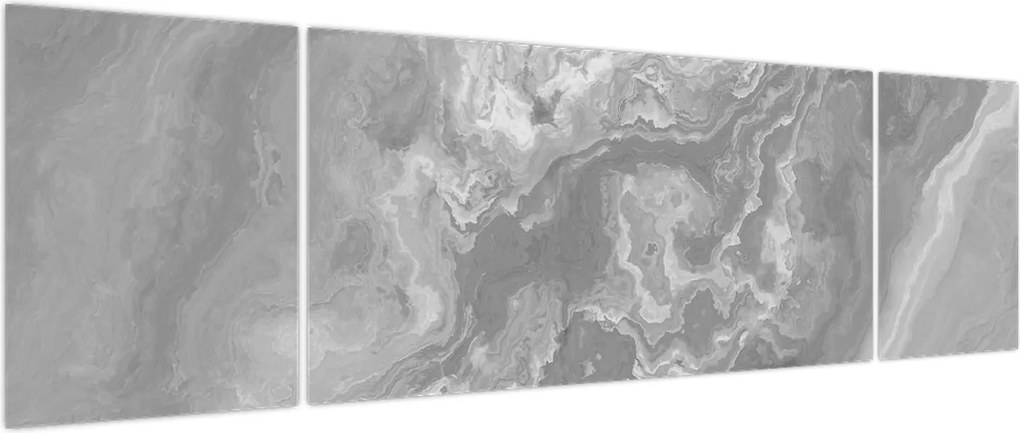 Obraz - Marmur w czerni i bieli (170x50 cm)