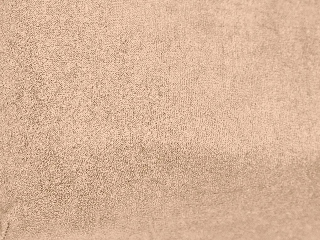 PrzytulneMieszkanie.pl Prześcieradło frotte do łóżeczka morelowe 70x140 cm