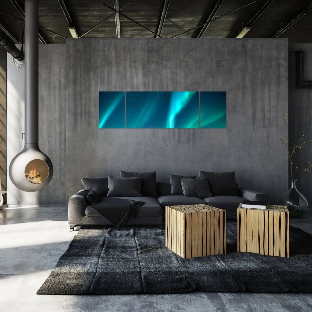 Obraz - Aurora Borealis (170x50 cm)