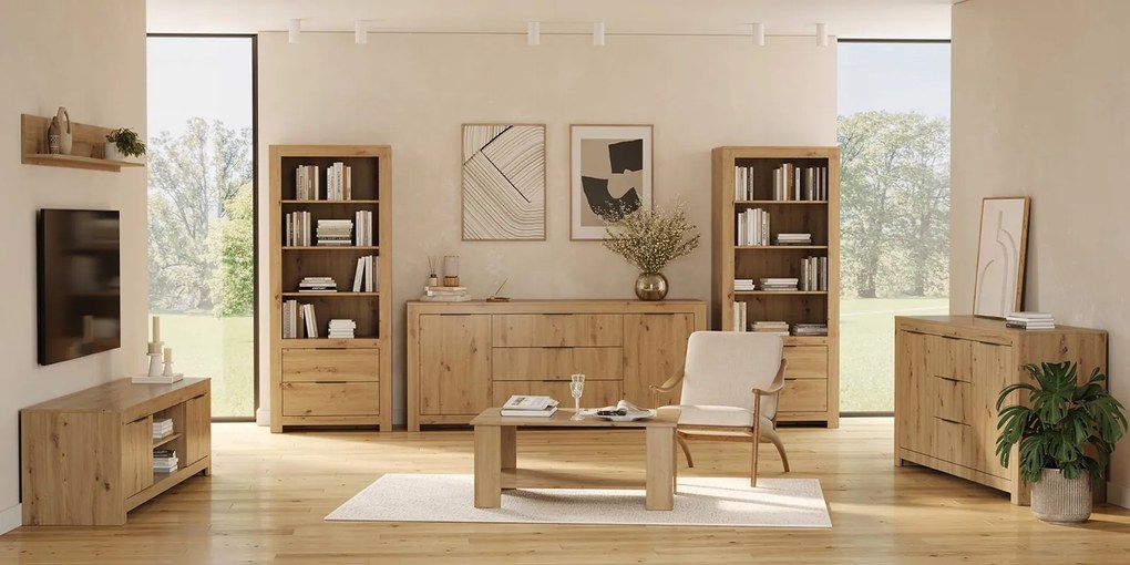 Półka wisząca Tommy 192, dąb artisan