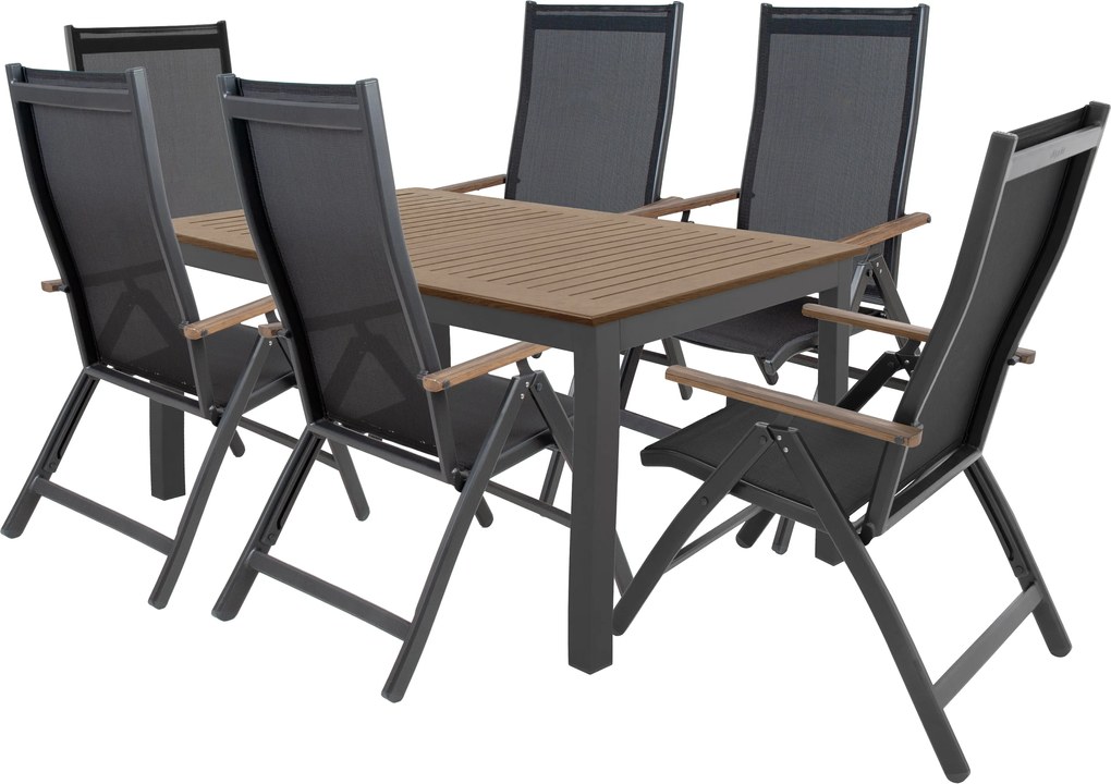 Doppler EXPERT WOOD Plus ogrodowy zestaw mebli 6+1