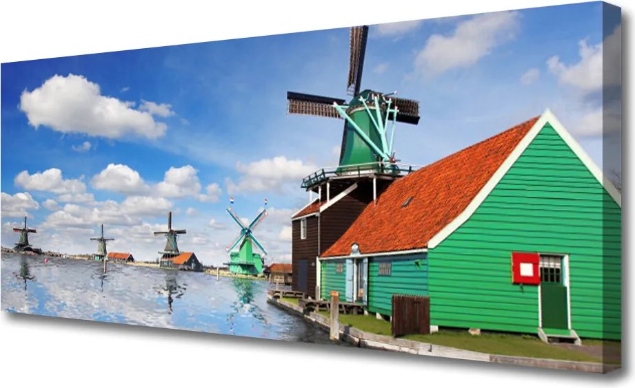 Obraz drukowany na płótnie Nowoczesna Bryła Budynku