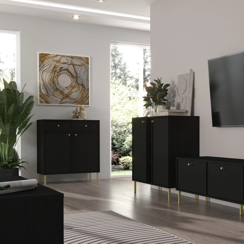 Komoda TORINO 84 cm do Salonu Sypialni Grafit
