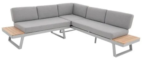 EXPERT PLUS AVERSA TEAK - 7-częściowy aluminiowy zestaw ogrodowy