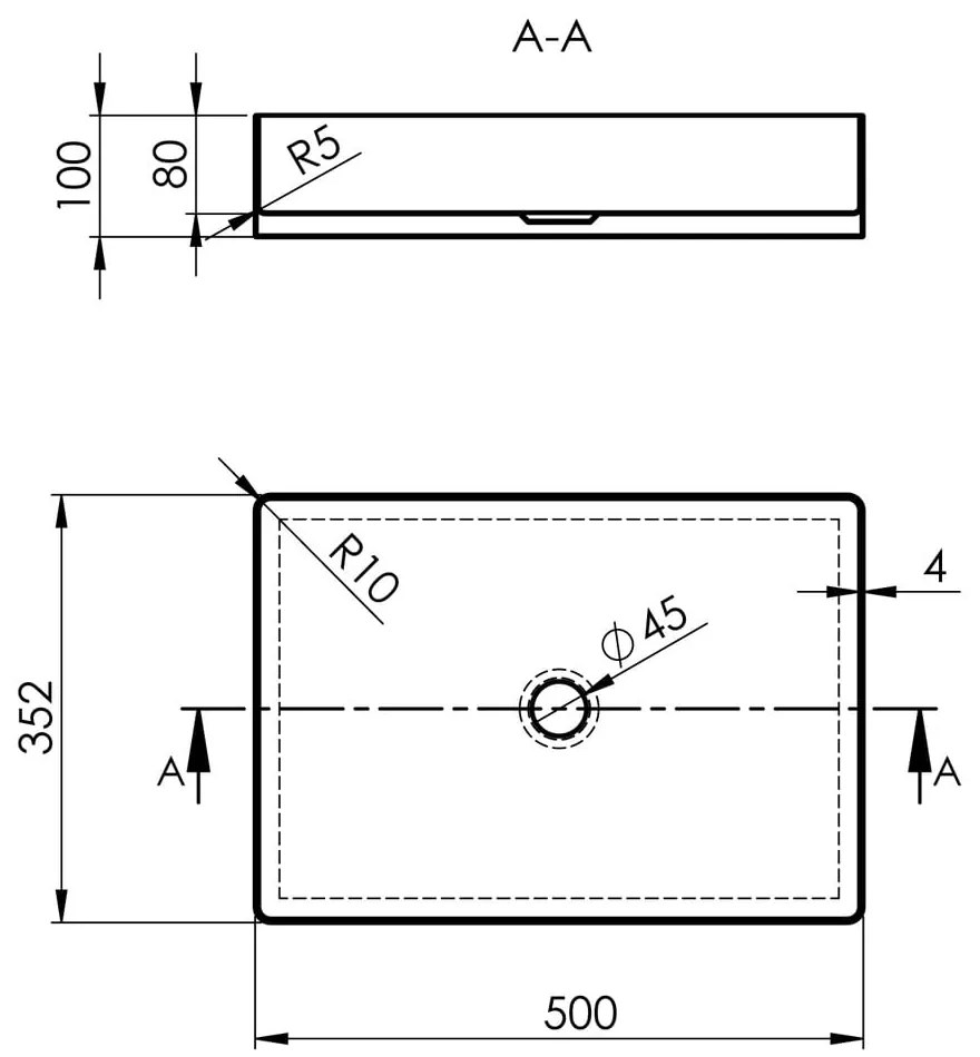 Umywalka ze stali nierdzewnej w kolorze miedzi 50x35 cm Aurum – Sapho