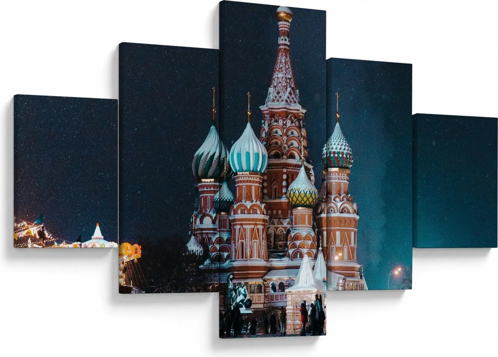 Obraz budowy w Rosji (125x70 cm)