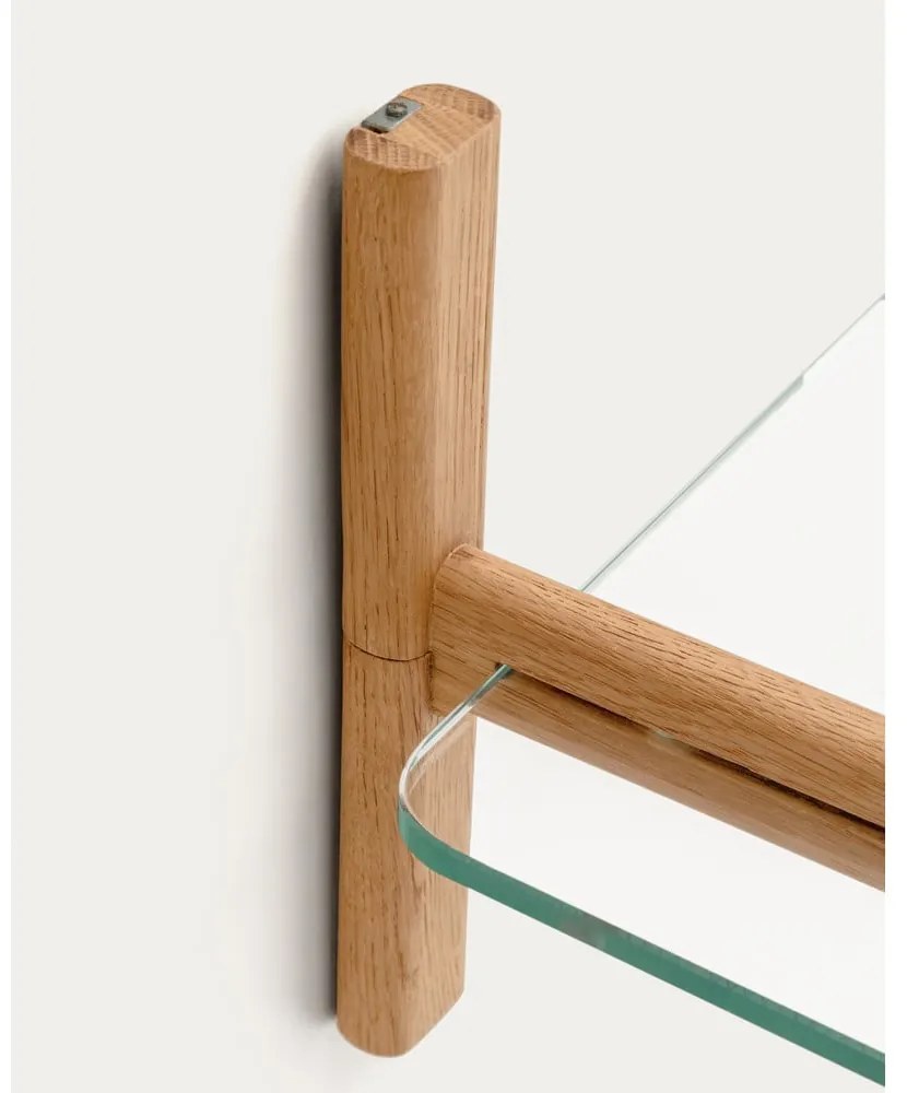 Szklany modułowy system półek w naturalnym kolorze 90x202x30,5 cm Sitra – Kave Home