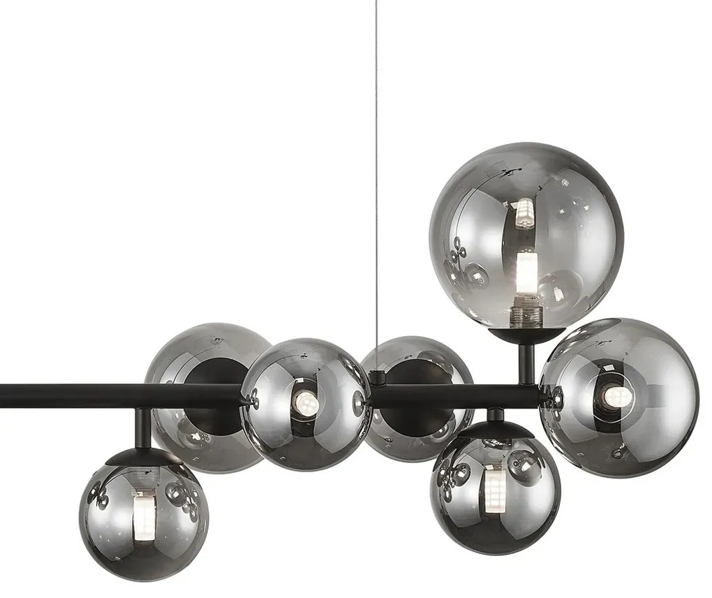 Nowoczesna wisząca lampa ze szklanymi kloszami - S007-Zollaro