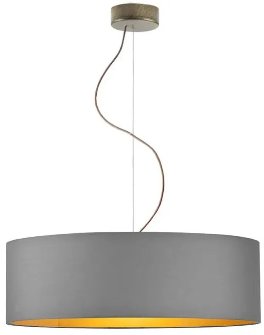 Żyrandol nad stół z dużym abażurem 60 cm W0-B58