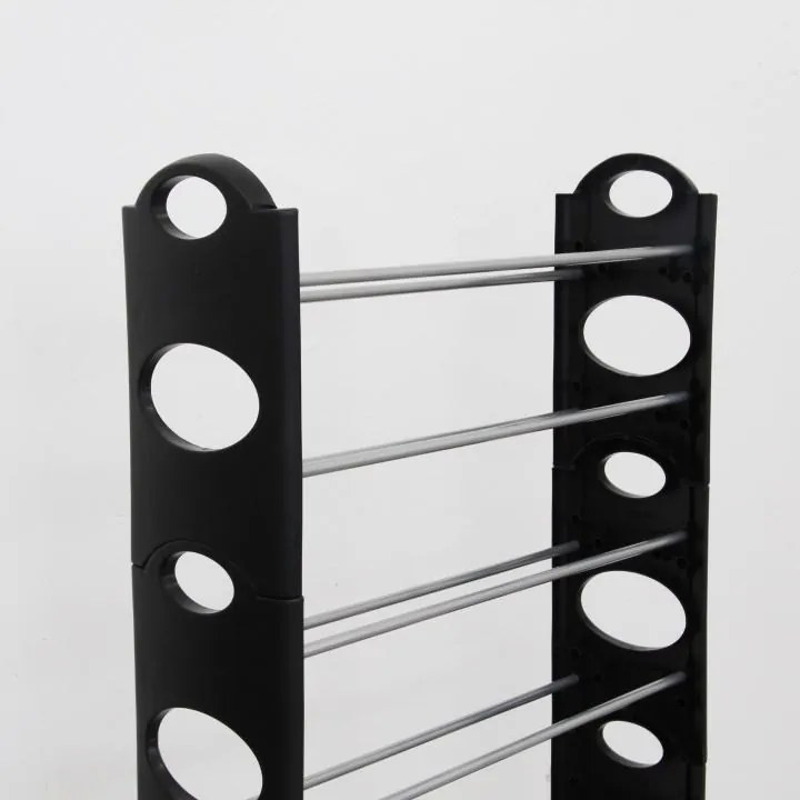 Stojak na buty Botis 5 czarny, 154 cm