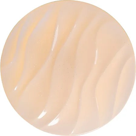 Lampa sufitowa biała 38 cm z wbudowanym LED z pilotem - Damla