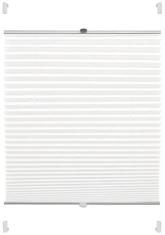 Biała roleta 80x150 cm Plisé Verona – Gardinia