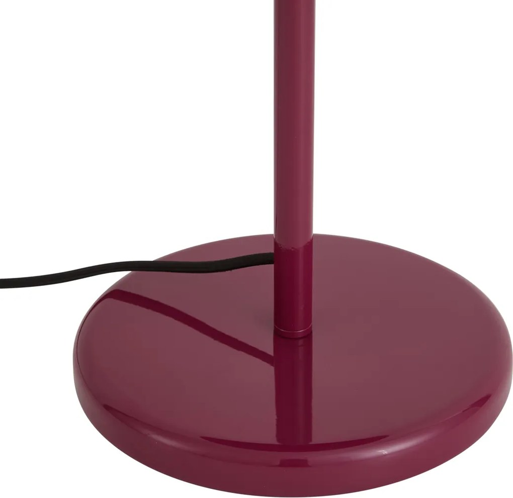 Lampa stołowa retro śliwkowa 41cm - Ophelia