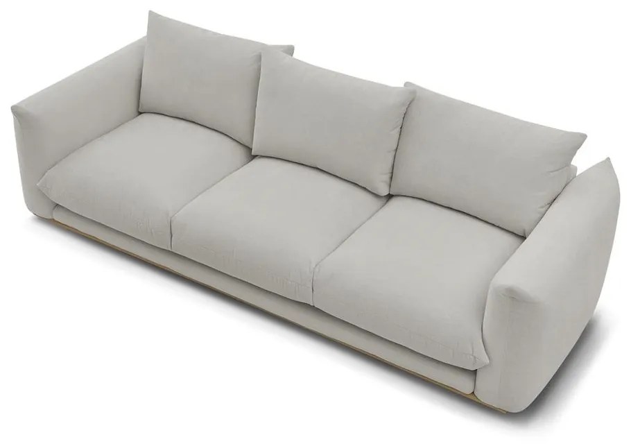 Jasnoszara sofa 265 cm Ernest – Bobochic Paris