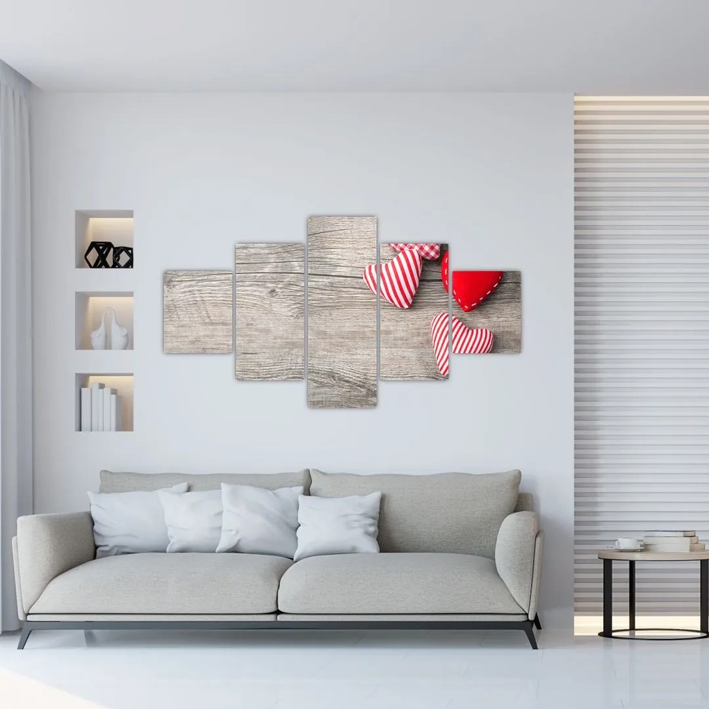Obraz - Serca (125x70 cm)