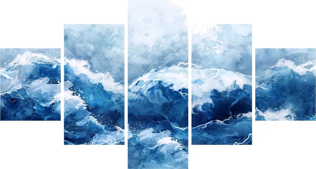 Obraz - Ilustracja przedstawiająca morze (125x70 cm)