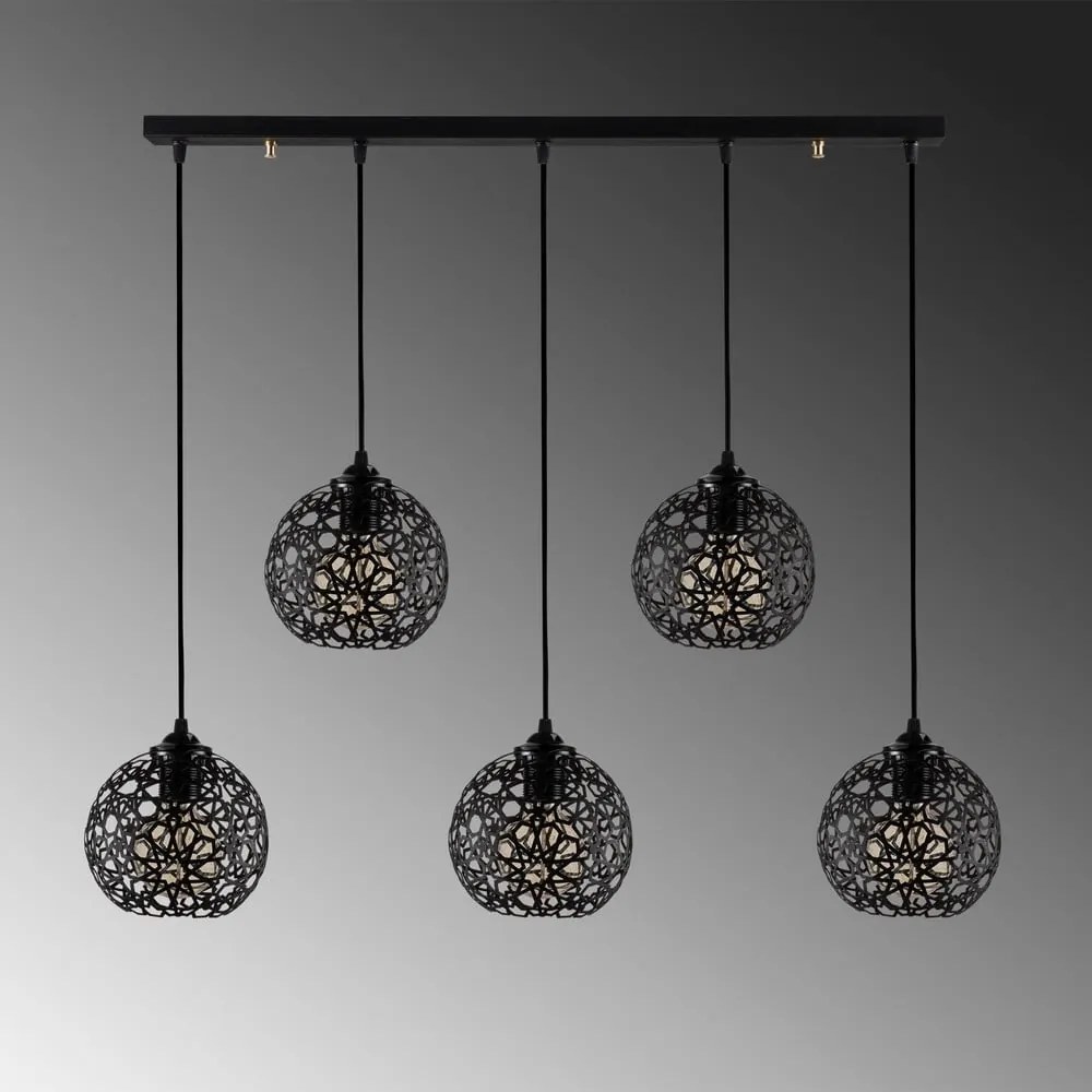 Czarna lampa wisząca ø 17 cm Fellini – Opviq lights