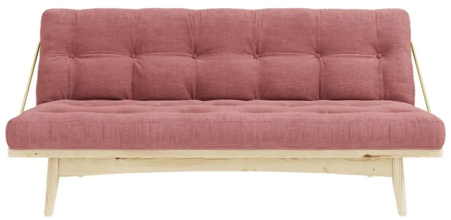 Różowa rozkładana sofa 190 cm Folk – Karup Design