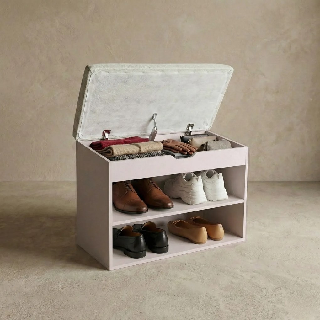 Szafka na buty z siedziskiem LEVA, 60 x 30 x 47 cm