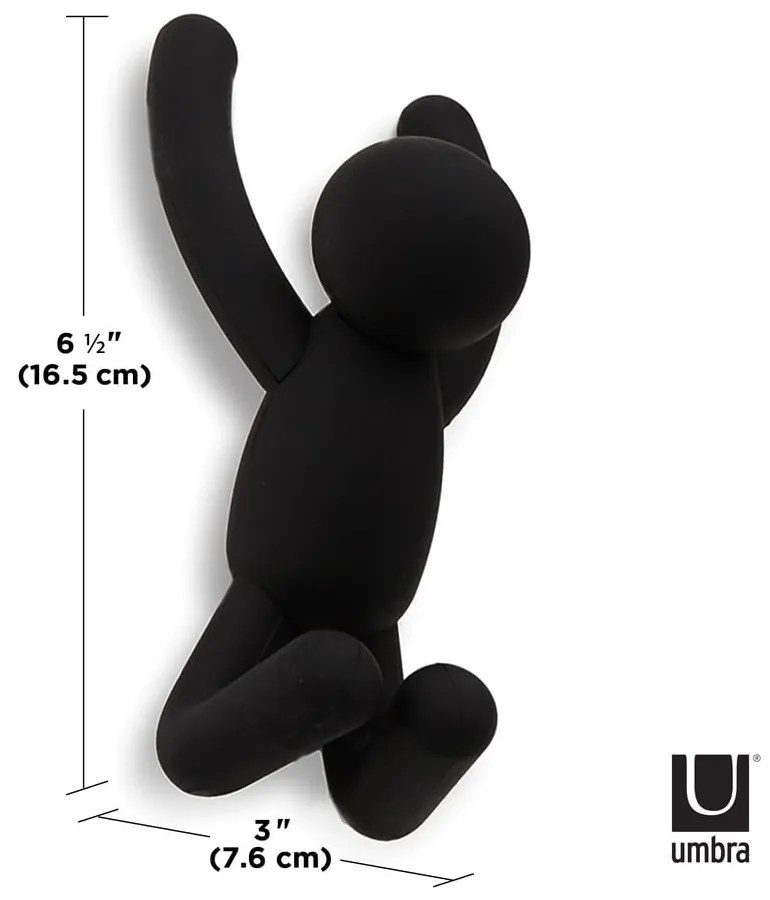 Ścienne plastikowe haczyki zestaw 3 szt. Buddy – Umbra
