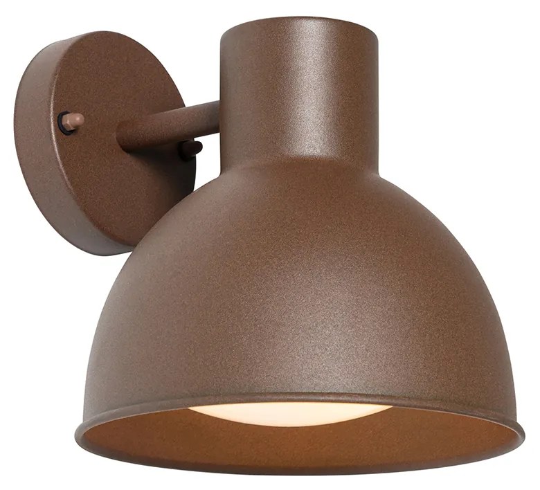 Zewnetrzna Industrialna lampa ścienna zewnętrzna rdzawo-brązowa okrągła IP44 - NatasPrzemysłowy Oswietlenie zewnetrzne