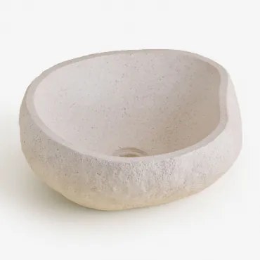 Umywalka Z Betonu Fedro Biała - Sklum