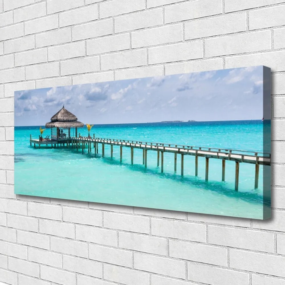 Duży obraz na płótnie Most nad Morskim Brzegiem