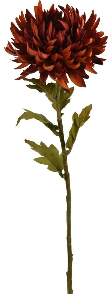 Sztuczna kwiat Chryzantema 62 x 18 cm, brązowy