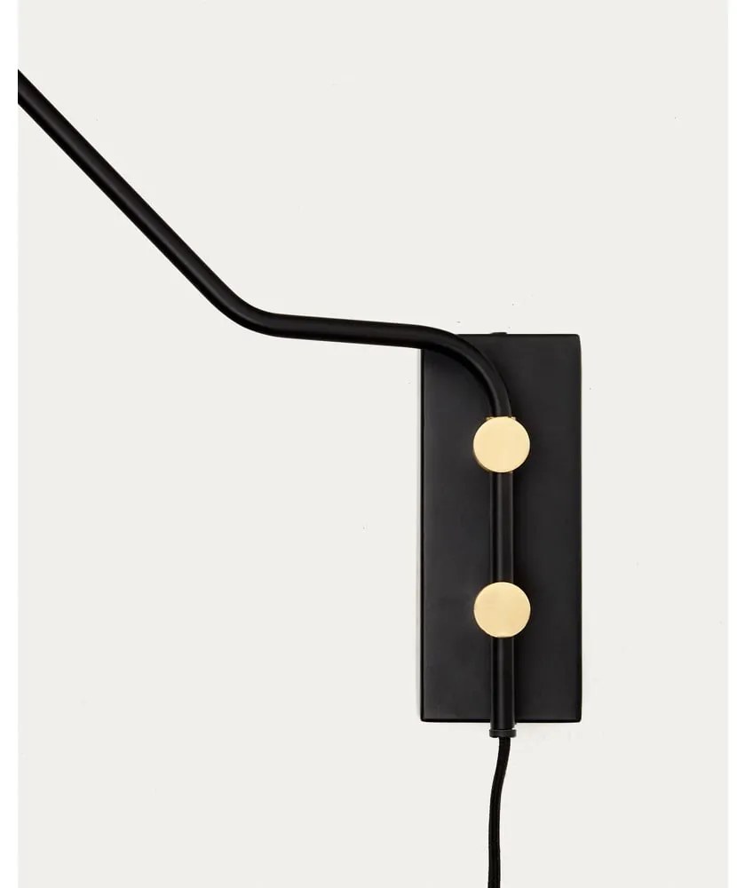 Czarny kinkiet ø 25 cm Jex – Kave Home