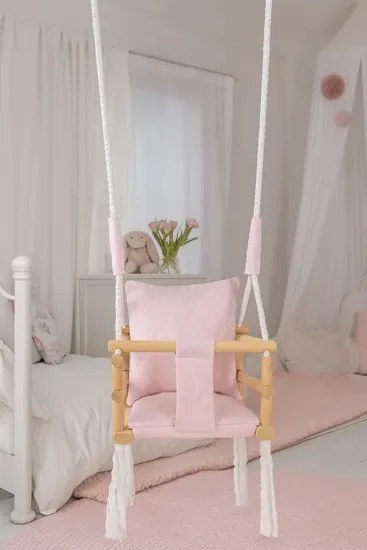 Szara huśtawka rosnąca dla dzieci H6-S17