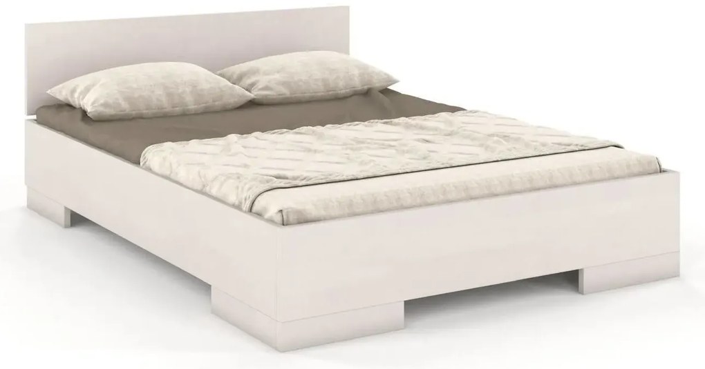 Łóżko SPECTRUM MAXI ST bukowe 200x200 białe SKANDICA