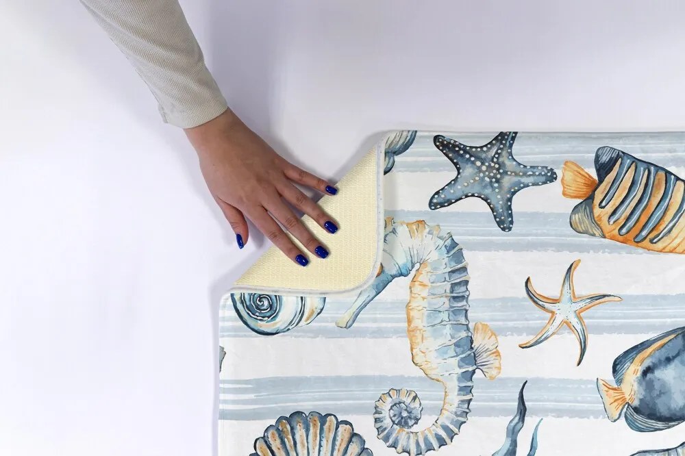 Dywanik łazienkowy antypoślizgowy Dywanik łazienkowy antypoślizgowy Morskie Zwierzęta