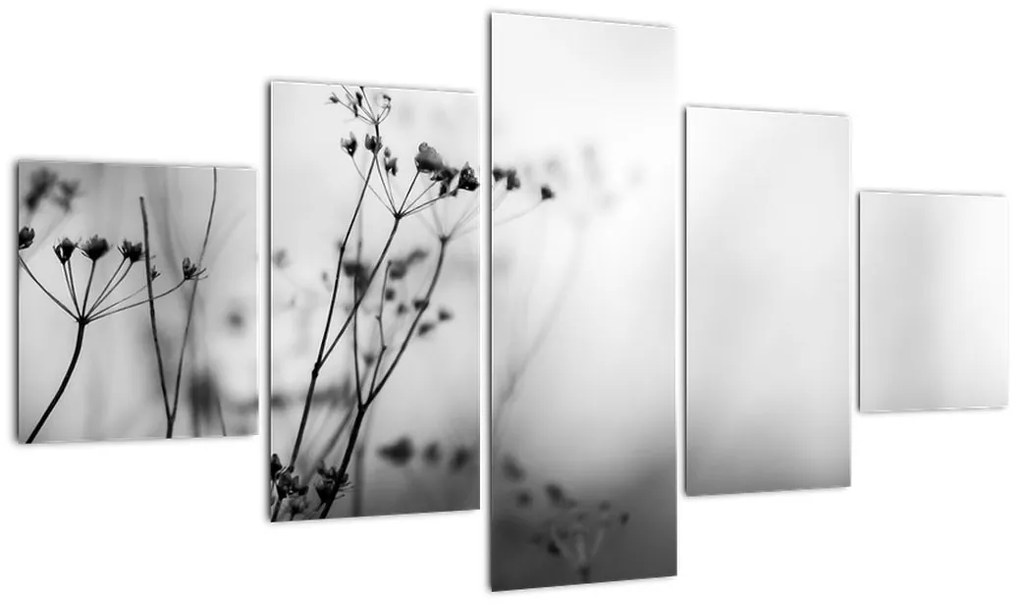 Obraz - Detal kwiatów polnych (125x70 cm)