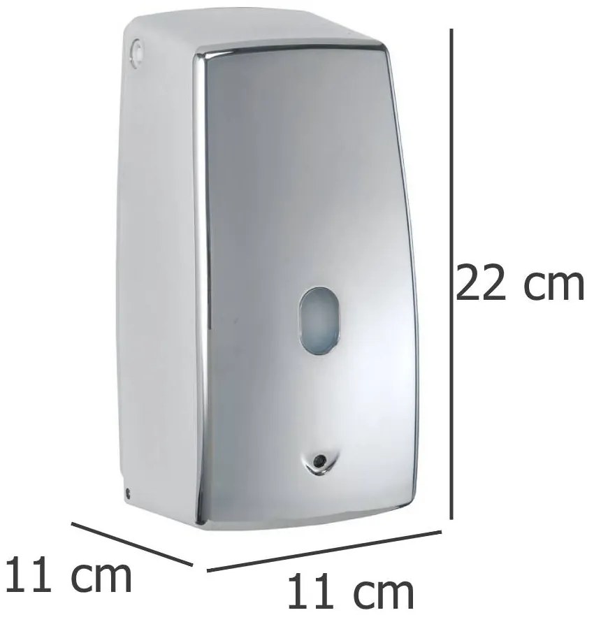 Bezdotykowy dozownik do mydła TREVISO CHROME na podczerwień - 650 ml, WENKO