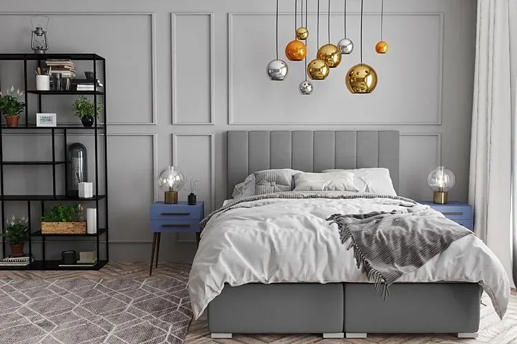 Pojedyncze łóżko boxspring Toxo 80x200 - 32 kolory