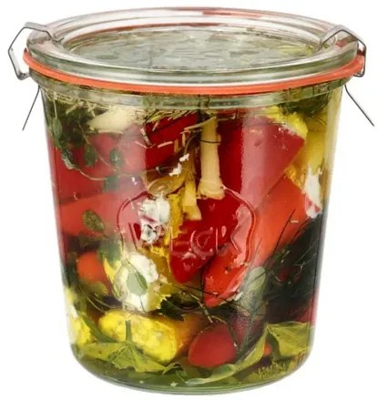 Weck 6-częściowy zestaw słoików do wekowania Sturz580 ml z akcesoriami, średnica 100 mm