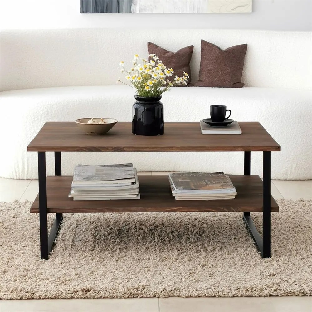 Brązowy stolik 60x85 cm Neta – Neostill