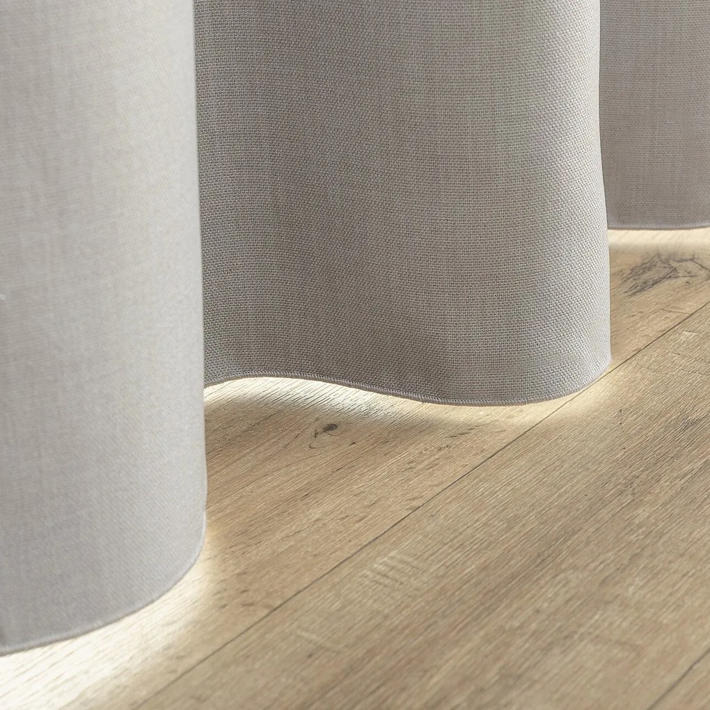 Zasłona zaciemniająca na taśmie marszczącej blackout strukturalny szary 140 x 280 cm 1 szt.