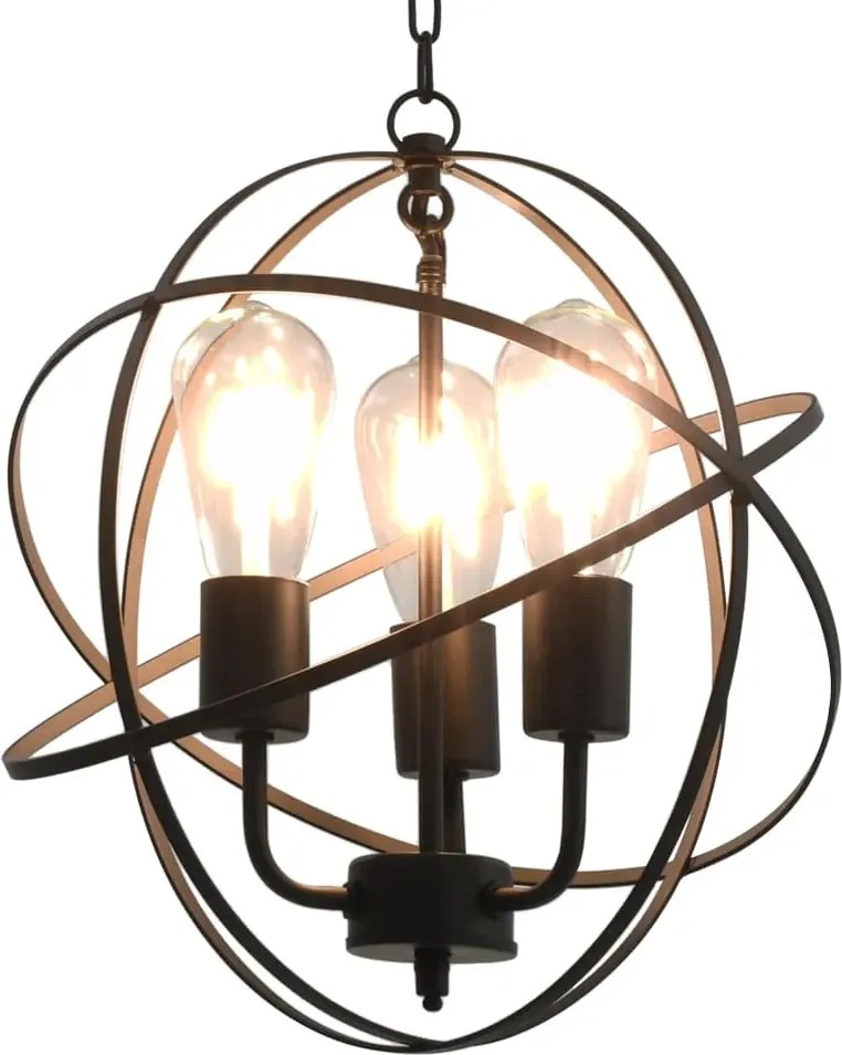 Czarna industrialna lampa wisząca okrągła - EX174 N6-B11