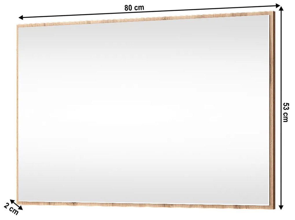 Lustro MORATIZ 80, dąb wotan